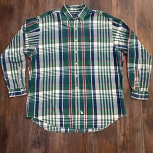Ralph Lauren XXL Men's plaid casual button up long sleeve shirt 100% Cotton